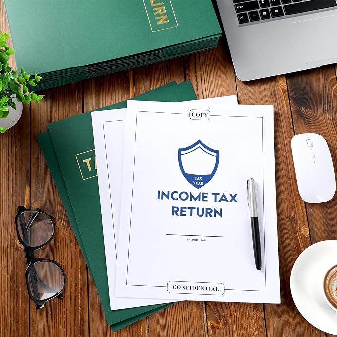 Kosiz 100 Pcs Tax Return Folders and Tax Return Envelopes Bulk 9 x 12 Inch 2 - Image 4