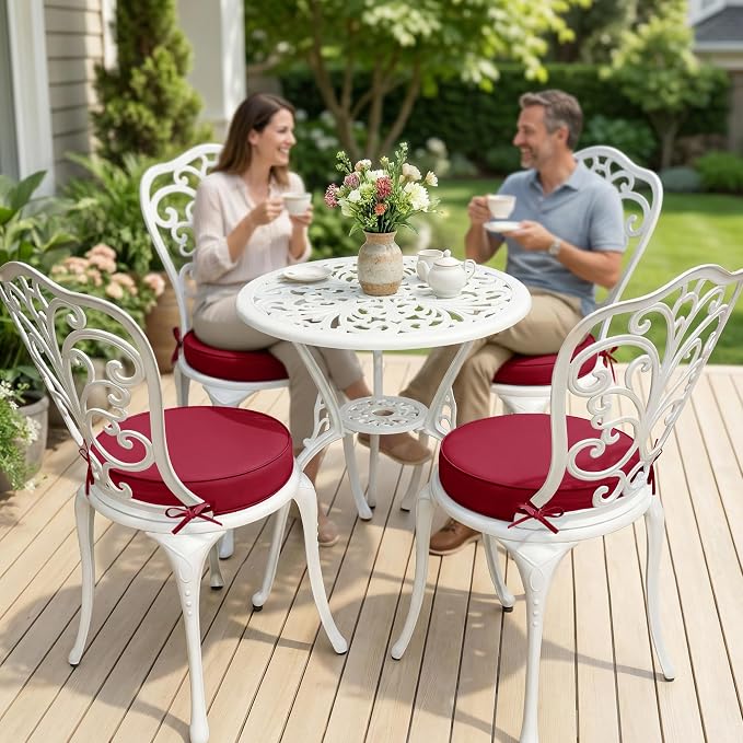 Summsun Outdoor Bistro Chair Cushions Set of 4 - Image 2