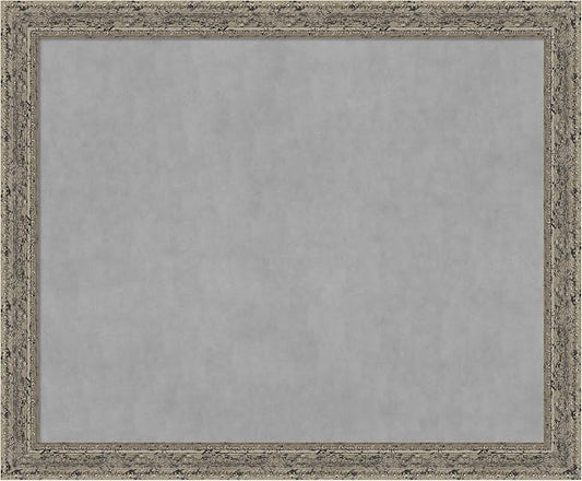Amanti Art Silver Framed Magnetic Board 37x45 X-Large Vision Board by AmantiArt