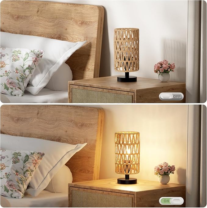 Fenmzee Small Table Lamp for Bedroom - Image 4