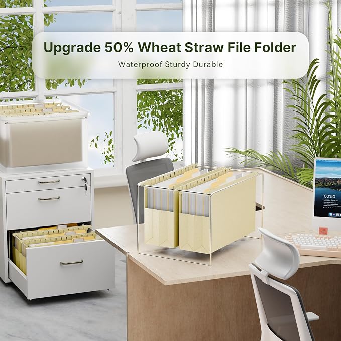 XINGIA Hanging File Folders Legal Size, 4 Inch File Folders - Image 3