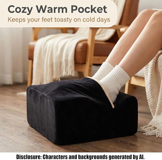 Keep Warm Foot Stool Foot Rest for Under Desk At Work | Office Footrest - Image 4