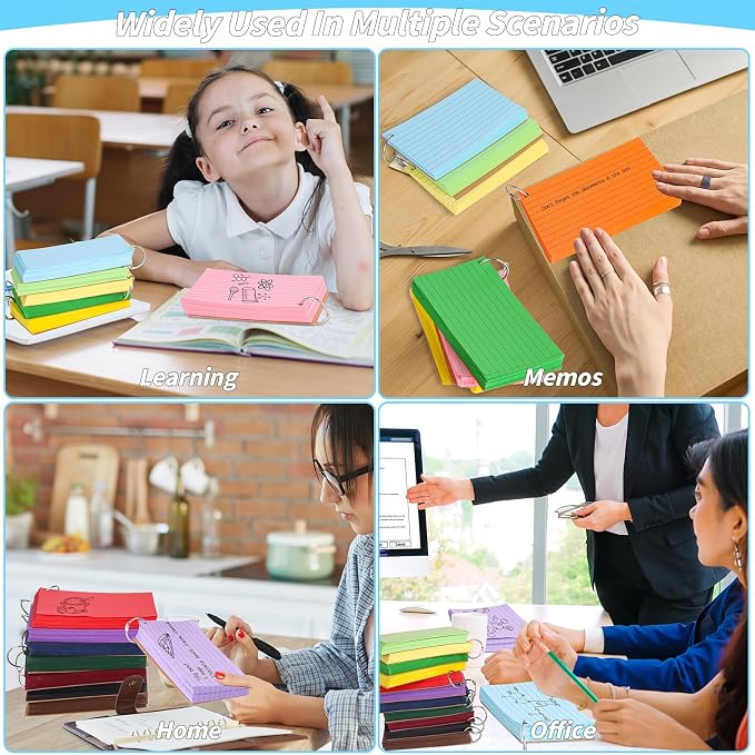 2000 PCS Colored Index Cards 3x5 In Flash Cards - Image 7