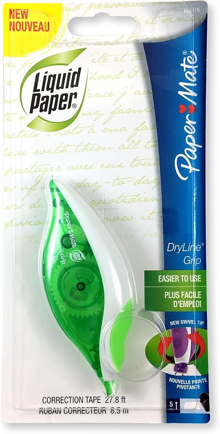 Paper Mate 660415 Liquid Paper DryLine Grip Correction Tape Dispenser, Rewrite - Image 5