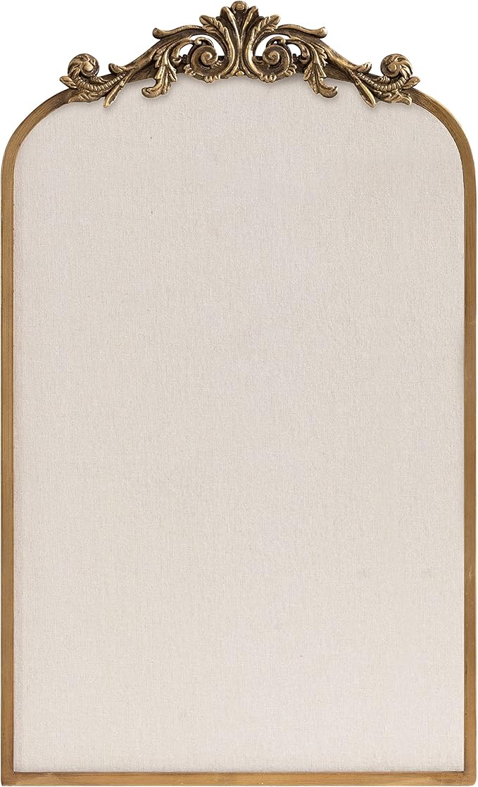 Kate and Laurel Arendahl Arch Pinboard; Gold; 19 x 31; Framed Arched Ornate - Image 2