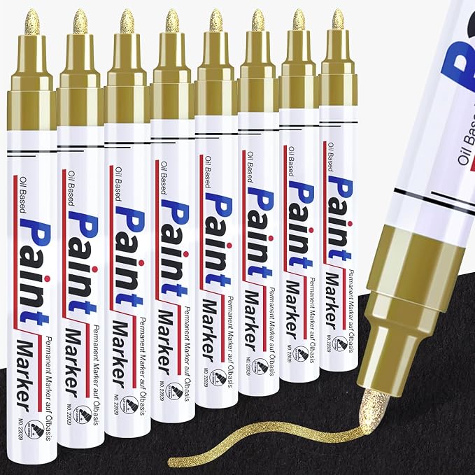 DAPAWIN Gold Paint Pen Paint Markers by dapawin