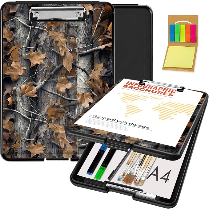 Clipboard with Storage, Office Supplies Nursing Clipboards Folder with Pen by CAPAUNVDA