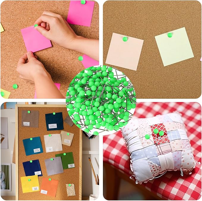 XIHIRCD 200pcs Map Push Pins, Map Tacks Round Head Pins Small Thumb Tacks - Image 7