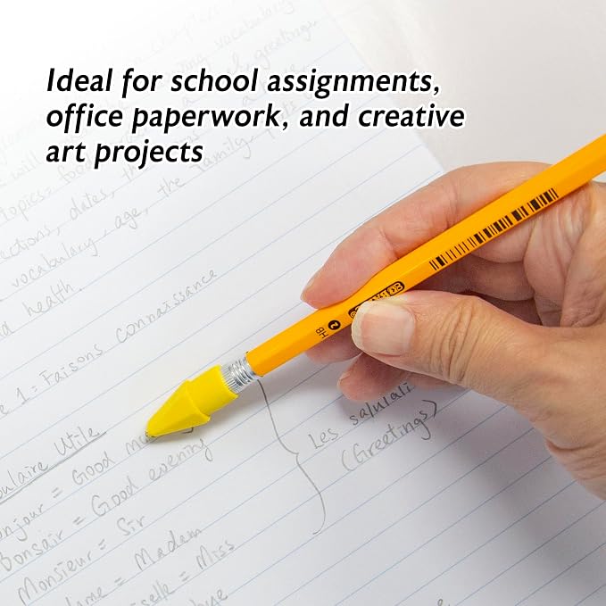 BAZIC Products Neon Pencil-Top Eraser Caps, Latex-Free, 24-Box | non-abrasive - Image 3
