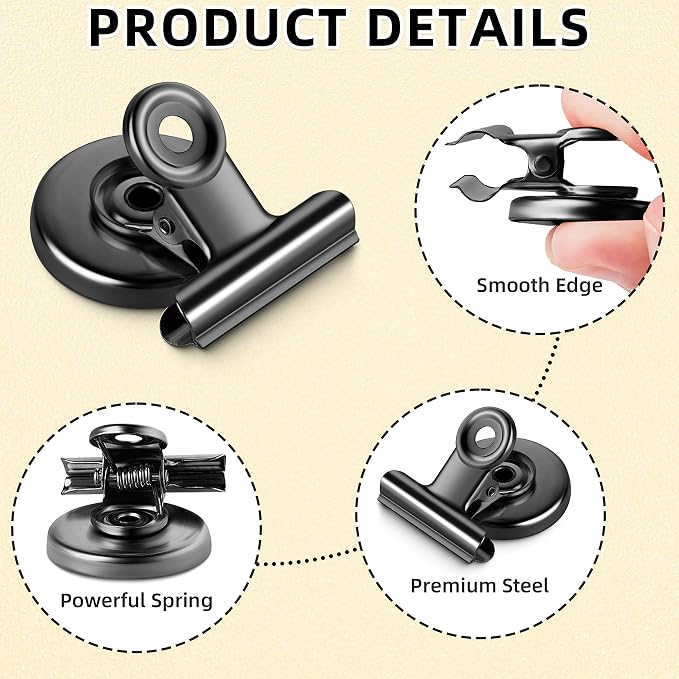 Grtard 6 Pack Magnetic Clips Heavy Duty, Magnet Clips - Image 4
