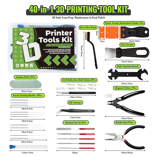 40PCS 3D Printer Tools Kit - Image 2