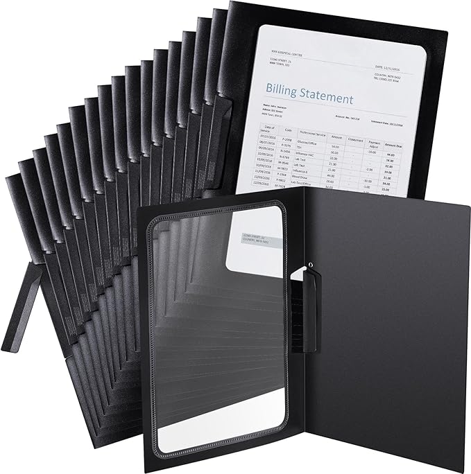 Yeaqee 50 Pcs Clear Report Covers by Yeaqee