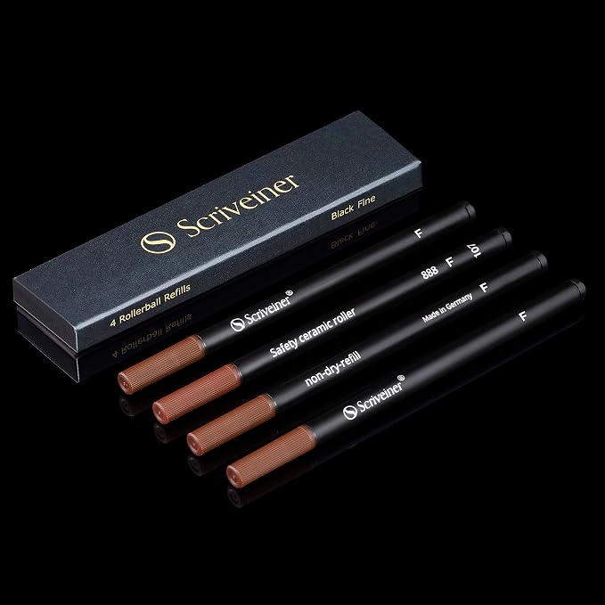 Scriveiner Rollerball Refill Black Fine by Scriveiner