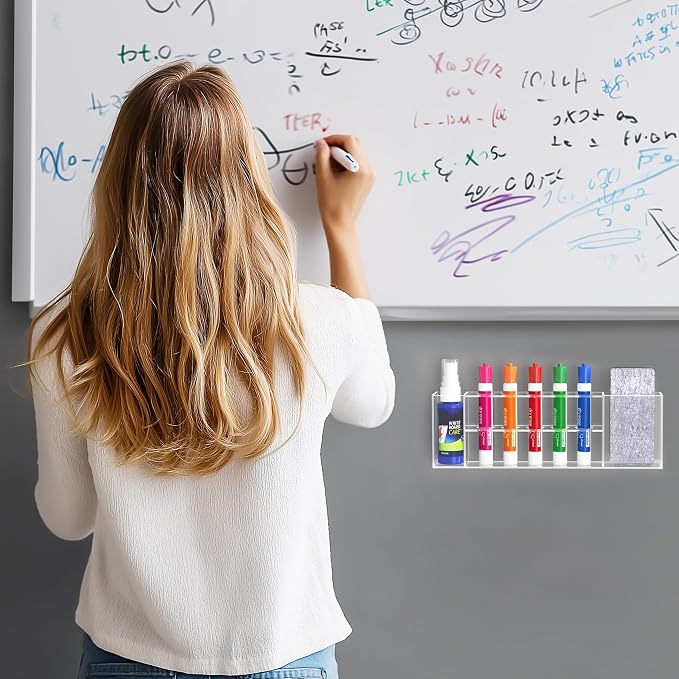 HBlife Acrylic Magnetic Dry Erase Marker Holder - Image 6
