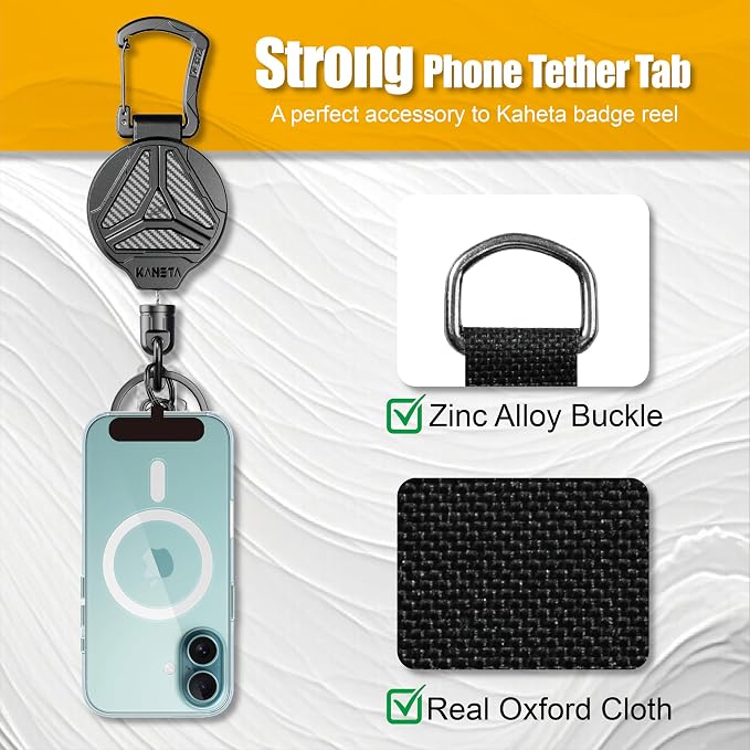 KAHETA Retractable Keychain Heavy Duty Carabiner Badge Holder Clip - Image 6