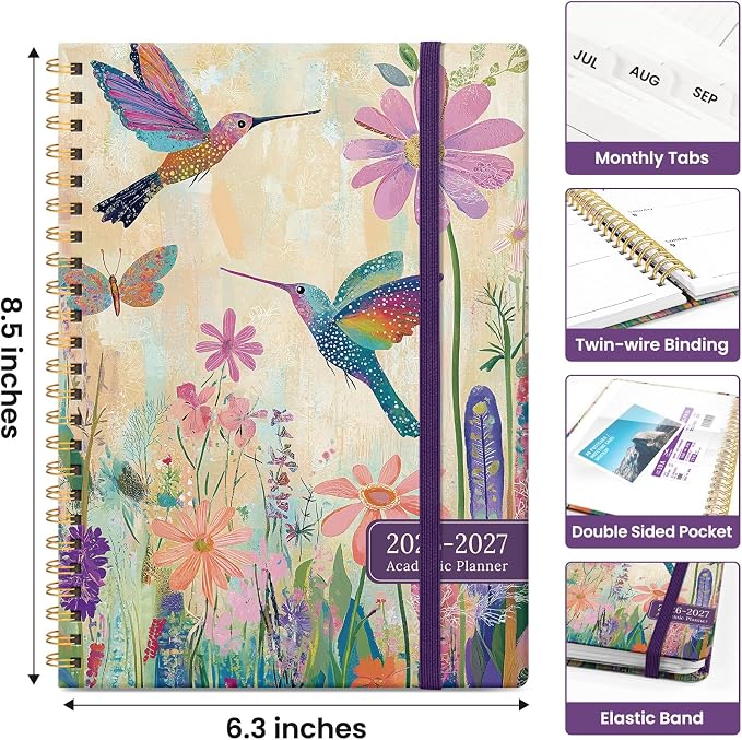 Planner 2026-2027, Academic Monthly and Weekly Calendar Planner - Image 4