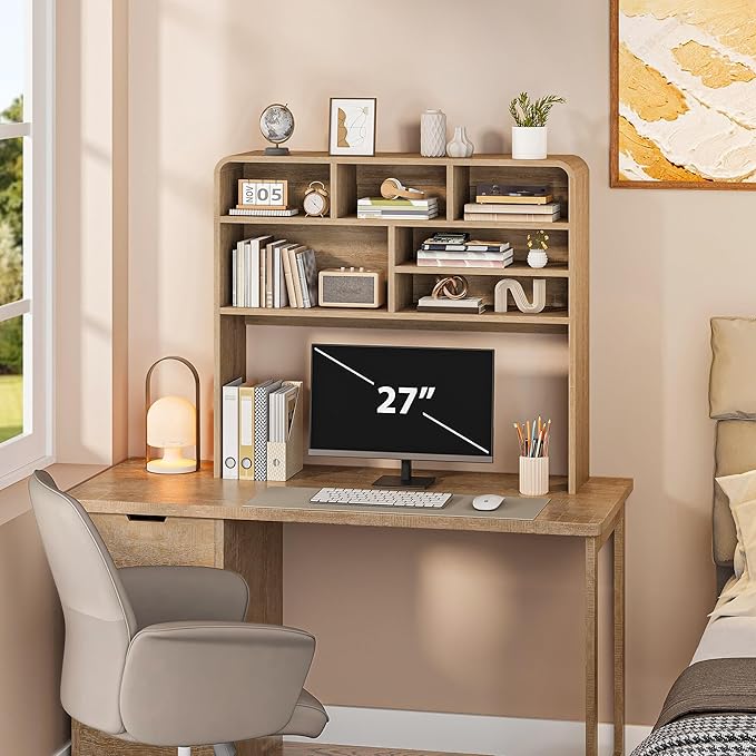 5-Tier Desk Shelf, 37.4''W Desktop Bookshelf - Image 6