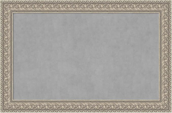 Amanti Art Silver Framed Magnetic Board 31x47 Large Vision Board by AmantiArt