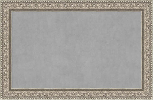 Amanti Art Silver Framed Magnetic Board 31x47 Large Vision Board by AmantiArt
