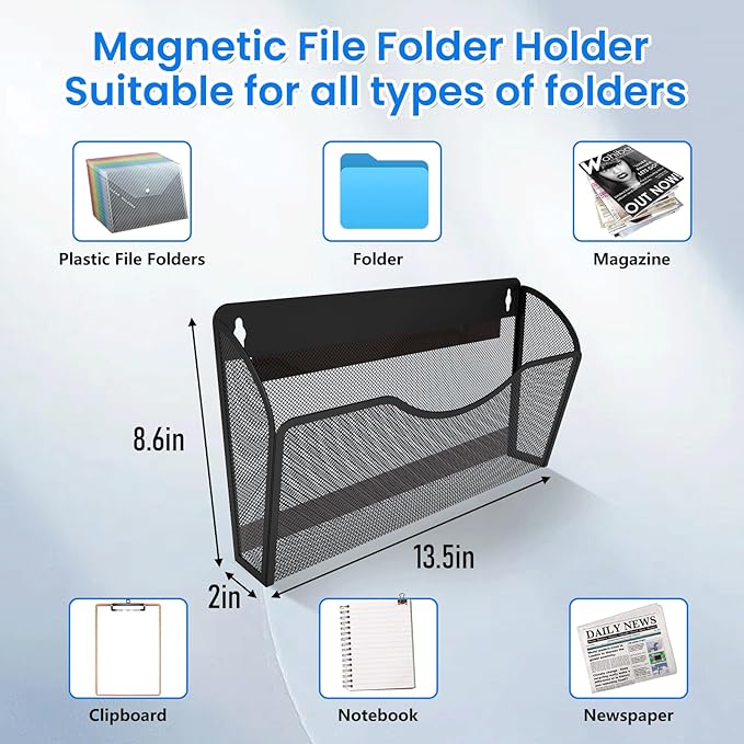 KZWKRG 2PCS Magnetic File Holder - Image 4