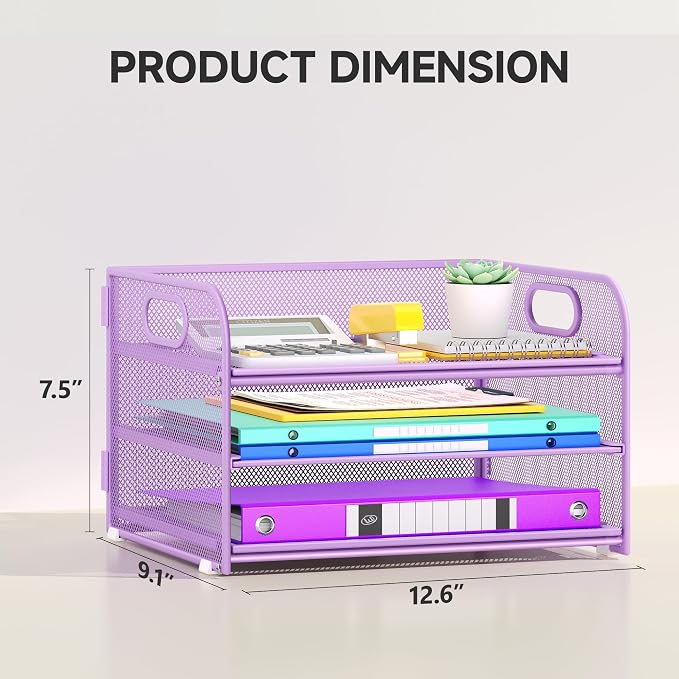 Cawukege 3 Tier Paper Organizer - Image 6