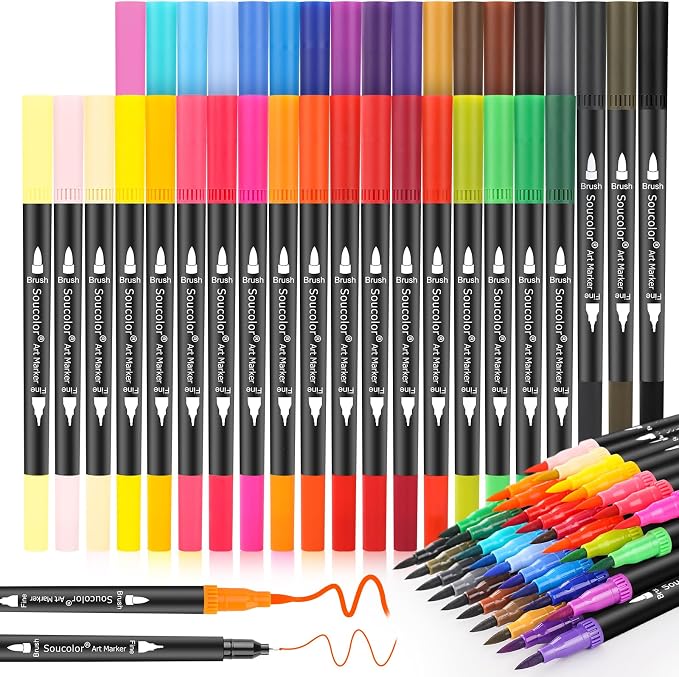 Soucolor Art Brush Markers Pens by Soucolor