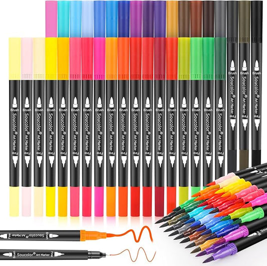 Soucolor Art Brush Markers Pens by Soucolor