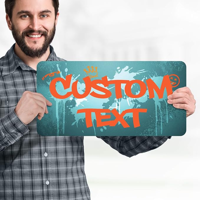 Custom Sign, Custom Street Sign, 11 Font Colors, 13 Font Styles, 4 Hole Options - Image 2