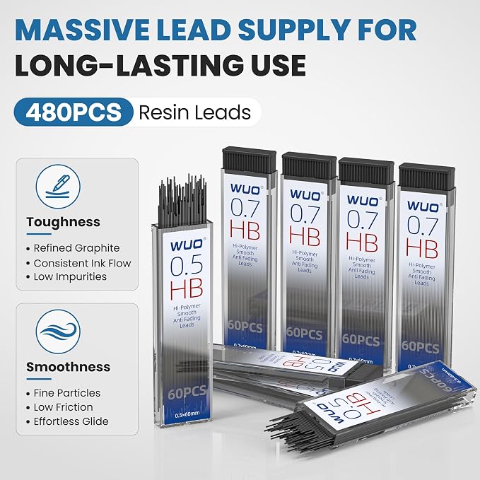 WUO 8PCS Mechanical Pencil Set - Image 6