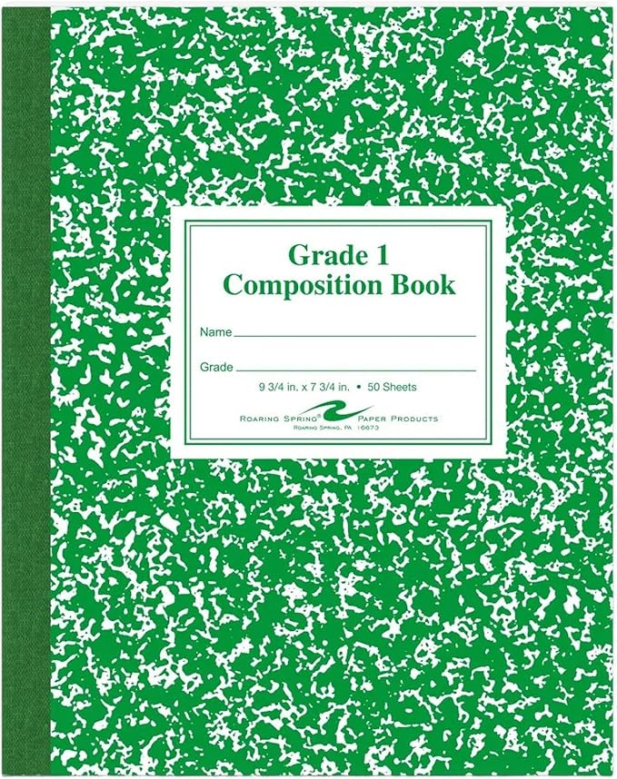 Roaring Spring Grade One Composition Book, 10 x 8 Inches, 50 Sheets by RoaringSpringPaperProducts