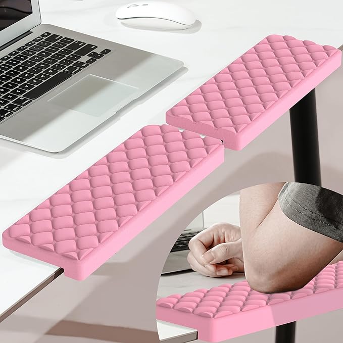 MEKASS L-Shaped Desk Elbow Pad for Desk, Memory Foam Elbow Support Padding by Mekass