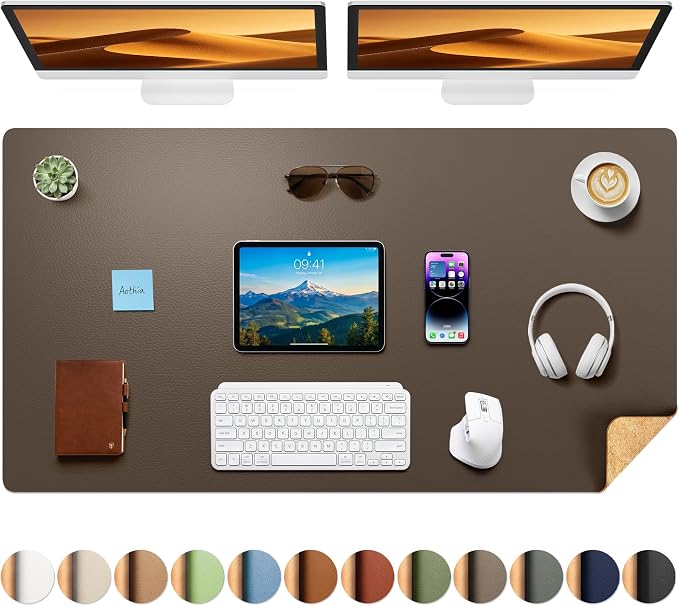 Aothia Cork Desk Mat by AothiaSimpleNaturalUnique