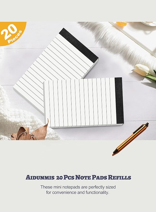20 Pack Small Notepads Refills Memo Pads 3 x 5 Inch Lined Writing Note Pads - Image 5