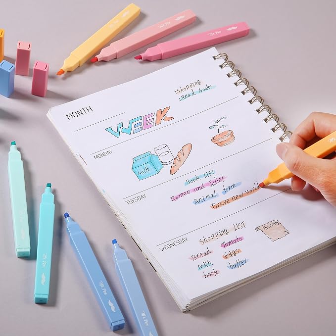 Mr. Pen- Aesthetic Highlighters No Bleed, 8 Pack, Cute Highlighters Assorted - Image 5