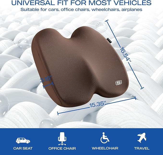 Skechers Seat Cushion, Ergonomic Memory Foam Cushion - Image 5