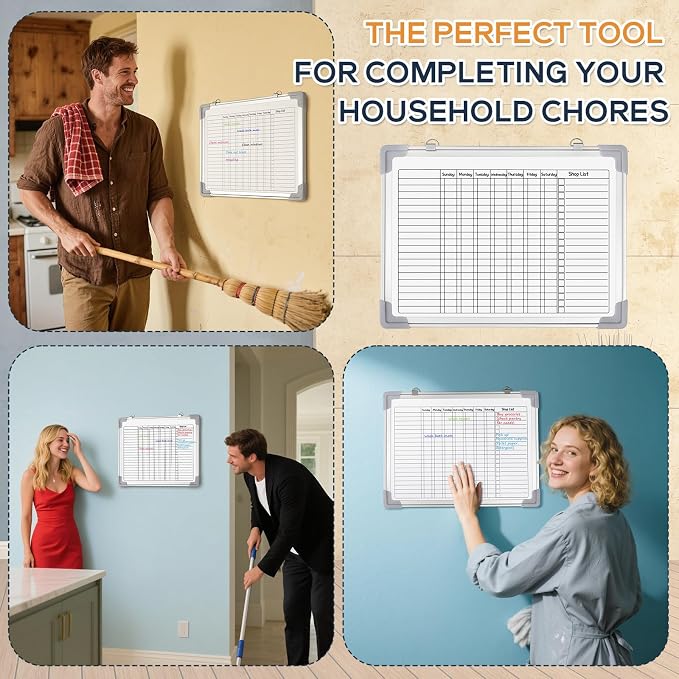 Lincia 12 x 16 Magnetic Dry Erase Chore Chart Board - Image 5