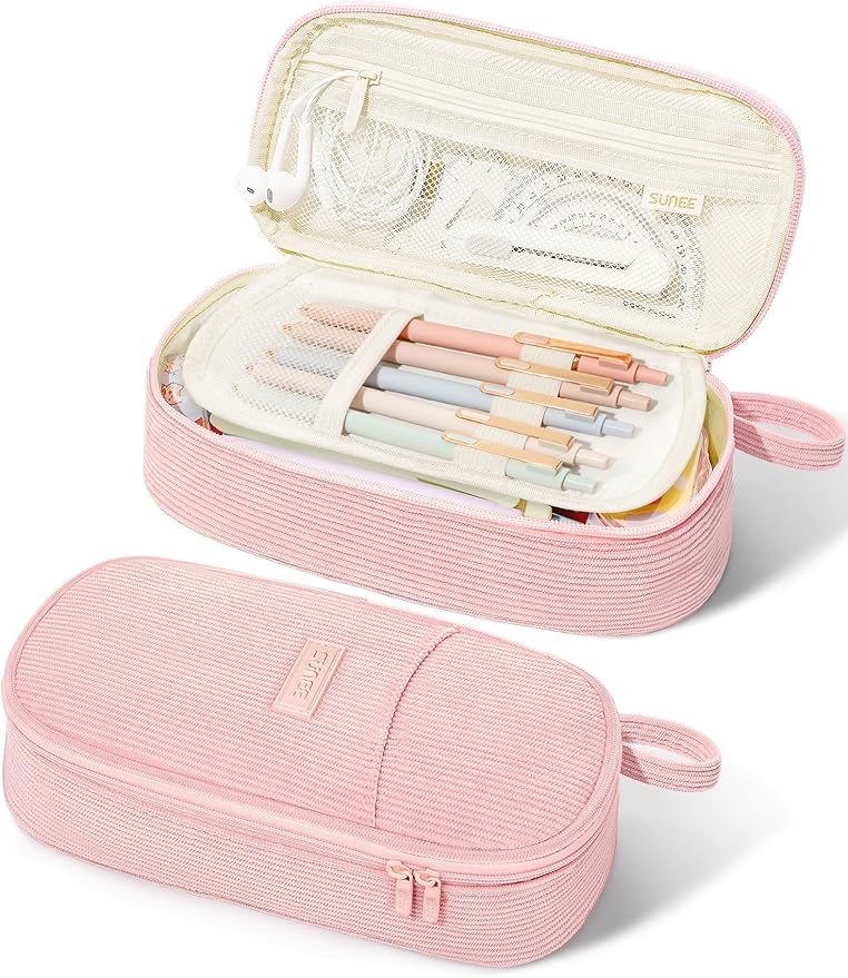 SUNEE Cute Pencil Case, Large Pencil Pouch, Aesthetic Big Pencil Bag by SUNEE