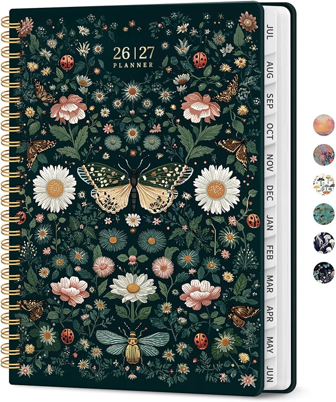 Planner 2026-2027, Academic Year Monthly and Weekly Calendar Planner, Jul 2026 by Taja