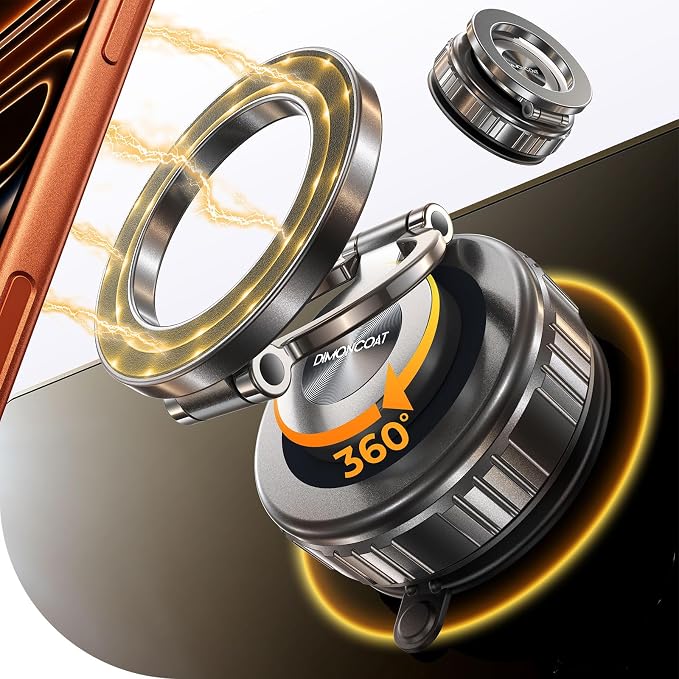【Upgraded】for Magsafe Car Mount 360° Adjustable Magnetic Phone Holders by DIMONCOAT