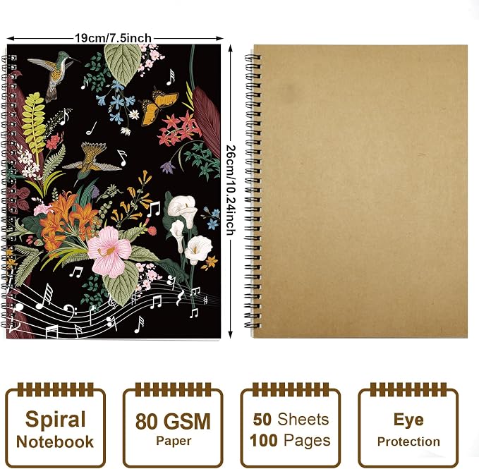 MAXCURY Blank Sheet Music Composition Manuscript Staff Paper Art Music Notebook - Image 2