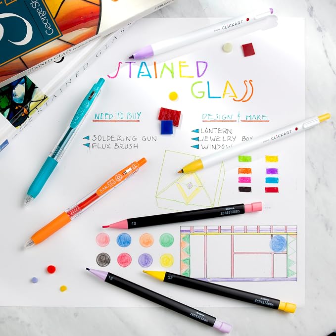 Zebra Pen Creative Essentials Clicking Set 24-Pack, Includes 8 CLiCKART Markers - Image 4