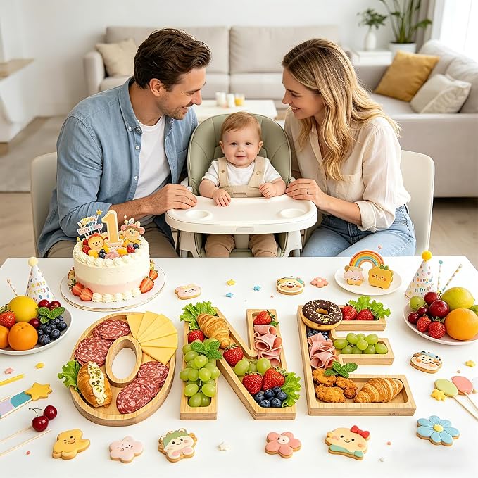 3PCS One Charcuterie Board Letters- Fillable Letter Food Serving Tray - Image 2