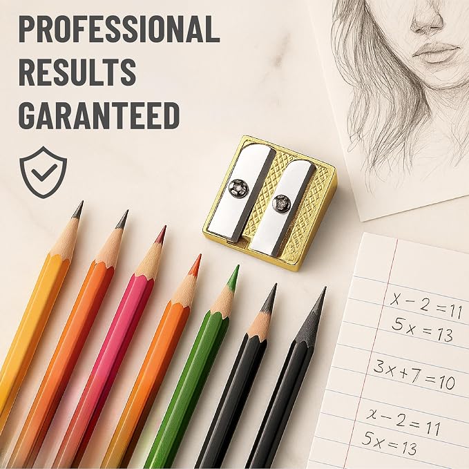 Mr. Pen- Handheld Metal Pencil Sharpener, 6 Pack | 2-Hole Dual Size - Image 7