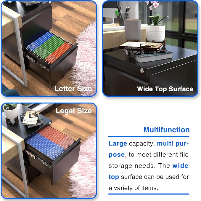 METAN 2 Drawer File Cabinet - Image 6