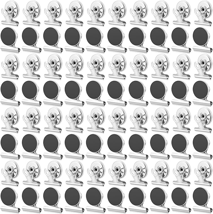 80 Pack Strong Magnetic Clips by HOFURME