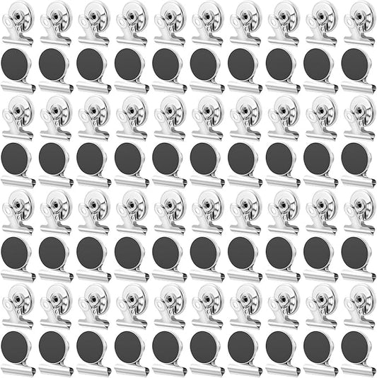 80 Pack Strong Magnetic Clips by HOFURME