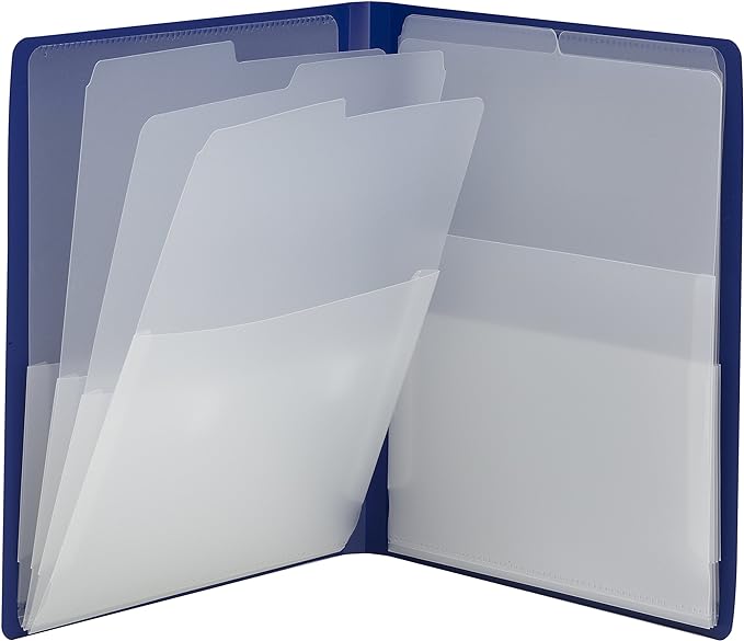 Smead Organized Up Multi Pocket Organizer, Eight Pockets, Letter Size, Dark Blue by SMEAD