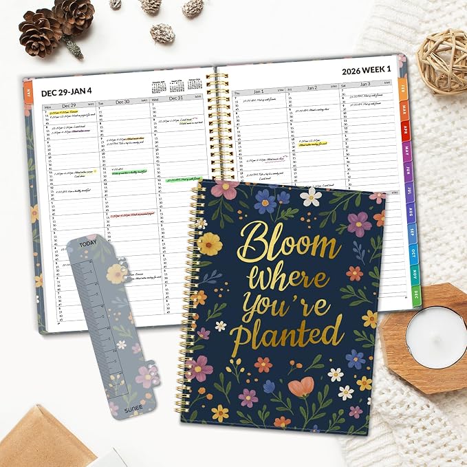 SUNEE 2026 Appointment Book, Quarter-Hourly, Weekly & Monthly - Image 7