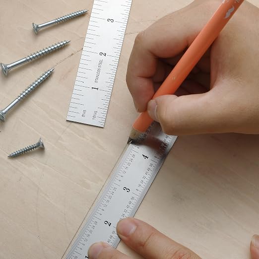 Mr. Pen- Machinist Ruler, 6 Inch, 2 Pack, Stainless Steel Imperial | Precision - Image 7