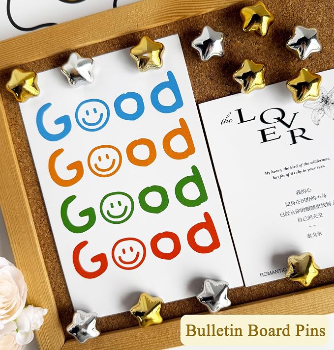 Push Pins for Wall, Thumb Tacks for Bulletin Board, Photo Wall, Feature Wall - Image 2